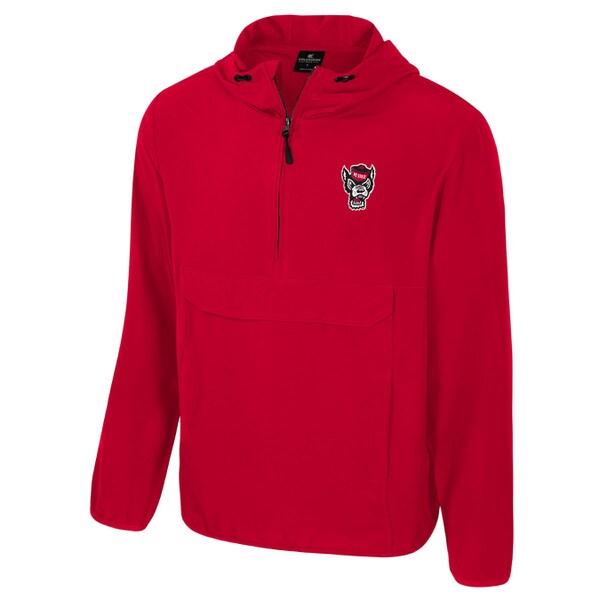 Red Half Zip Fission Anorak Jacket
